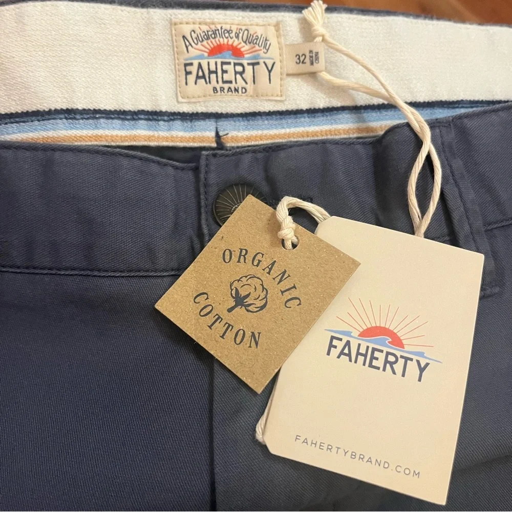 Faherty Island Life Short 8” navy NWT